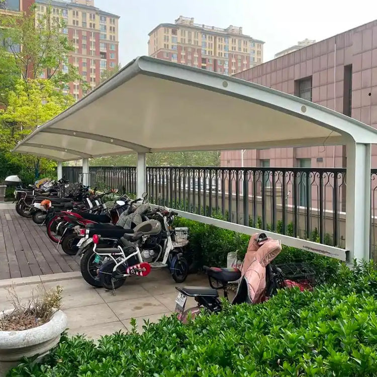 膜结构电动车棚